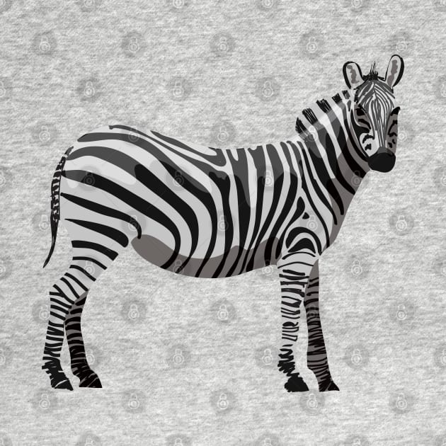 Zebra - Cute Zebra by KC Happy Shop